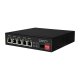 POE SWITCH 5 PORTER + 1 SFP KOMPATIBEL MED SOLCELLEPANEL