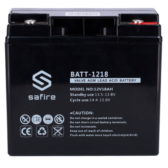 SAFIRE OPPLADBART BATTERI 12V 18AH