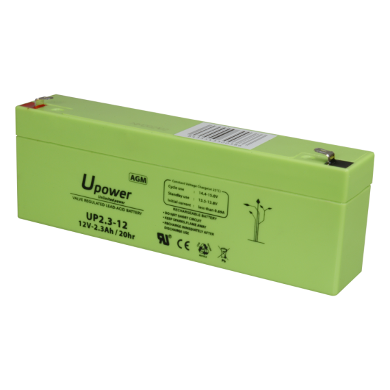 UPOWER OPPLADBAR BATTERI 12V 2,3AH