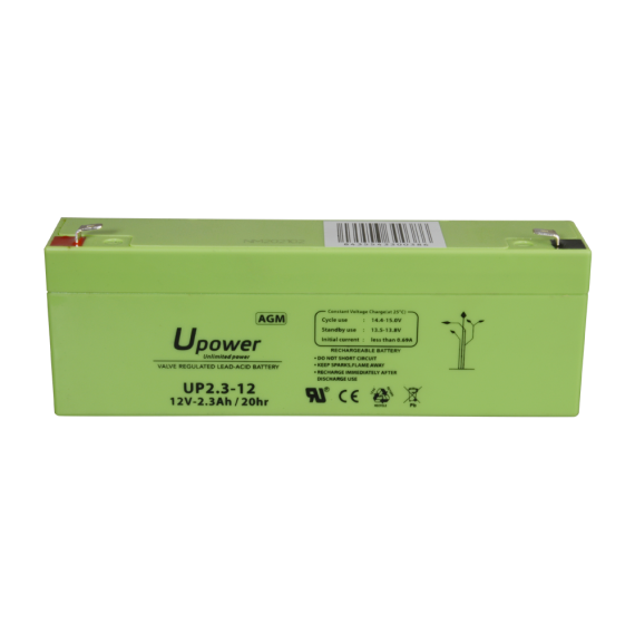 UPOWER OPPLADBAR BATTERI 12V 2,3AH