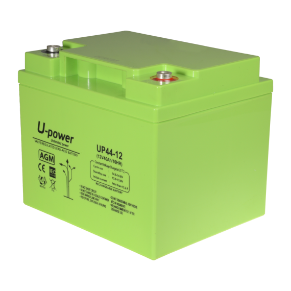 UPOWER OPPLADBART BATTERI 12V 40AH