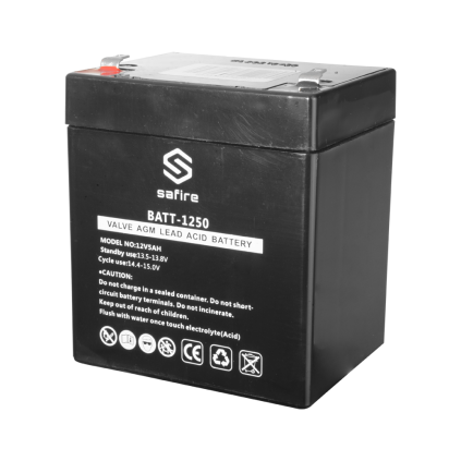 SAFIRE OPPLADBART BATTERI 12V 5AH