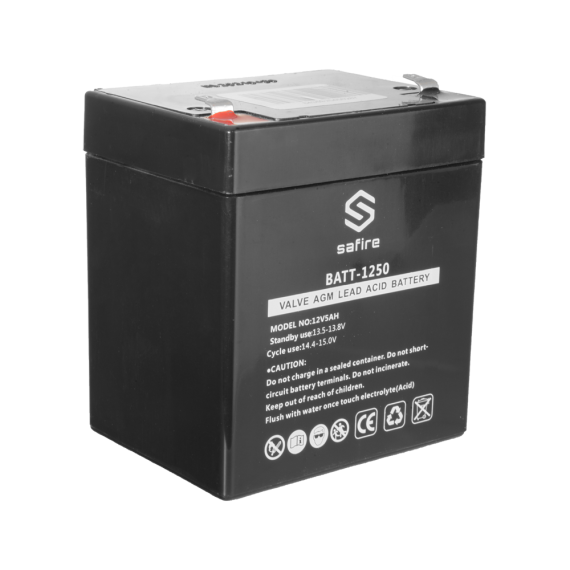 SAFIRE OPPLADBART BATTERI 12V 5AH