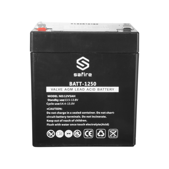 SAFIRE OPPLADBART BATTERI 12V 5AH