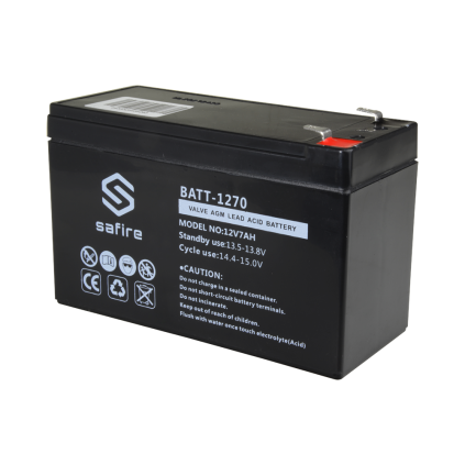 SAFIRE OPPLADBART BATTERI 12V 7 AH