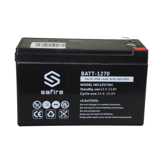 SAFIRE OPPLADBART BATTERI 12V 7 AH