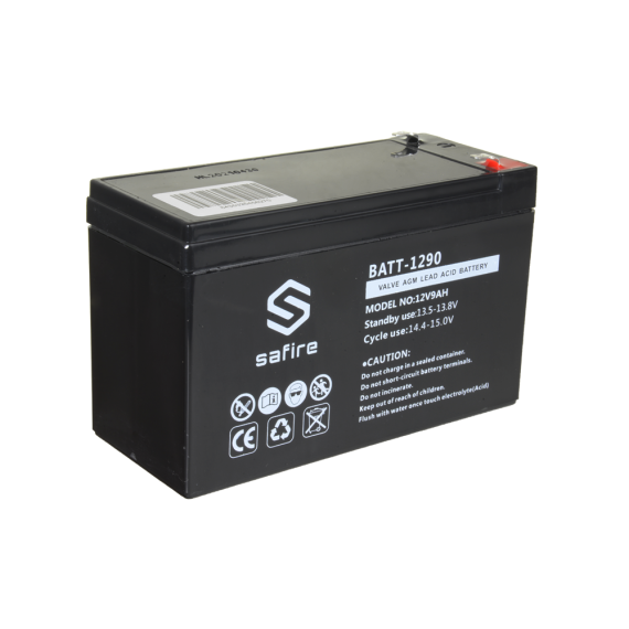 SAFIRE OPPLADBART BATTERI 12V 9AH