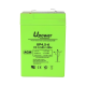 UPOWER OPPLADBART BATTERI  6V 4,5AH