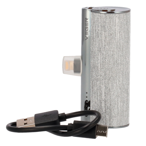 SØLV MINI POWERBANK LIGHTENING UTGANG